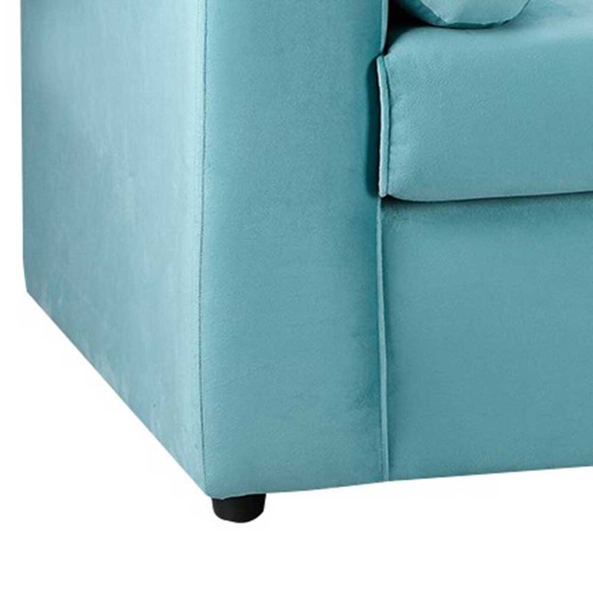 Sofá Bodevir Vivo Felpa 30 3 Cuerpos Turquesa 