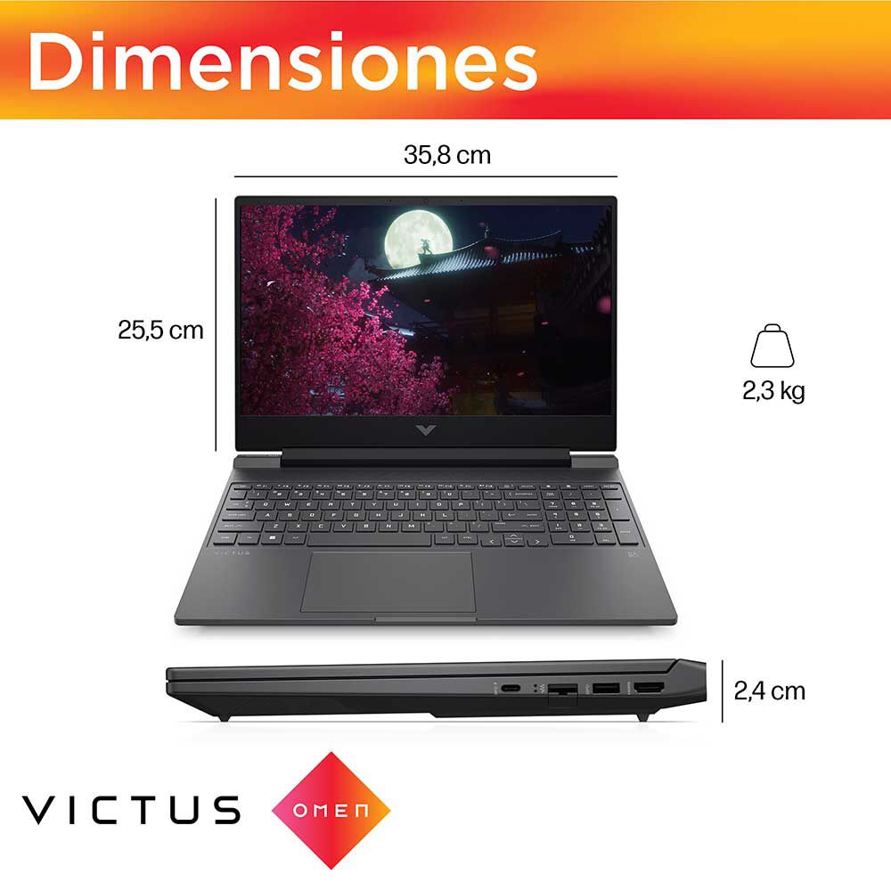 Notebook Gamer HP 15-FA0026LA Intel Core i5 16 GB RAM 512 GB 15.6