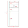 Combo Gabinete Espejo + Mueble Lavamanos + Mueble Auxiliar TuHome Bath 300