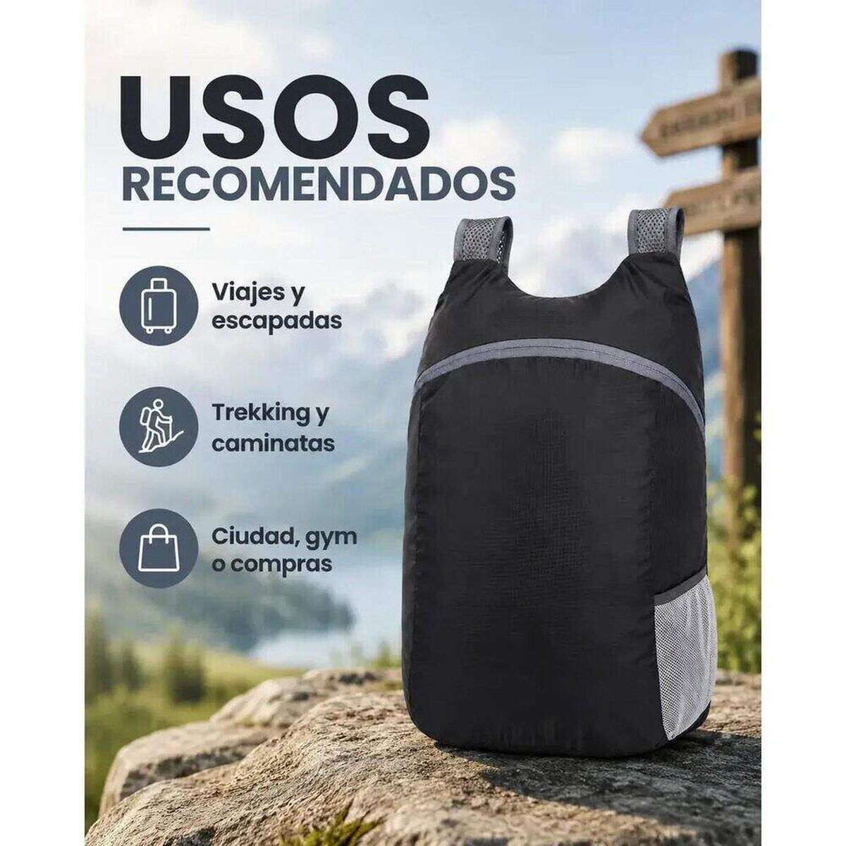 Mochila Ultra Compacta Impermeable 17 Lts Pro Outdoor