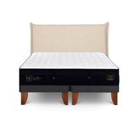 Cama Europea CIC Base Dividida Súper King Súper Permium + Respaldo Tiber