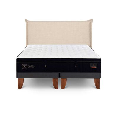 Imagen 1 del producto Cama Europea CIC Base Dividida Súper King Súper Permium + Respaldo Tiber