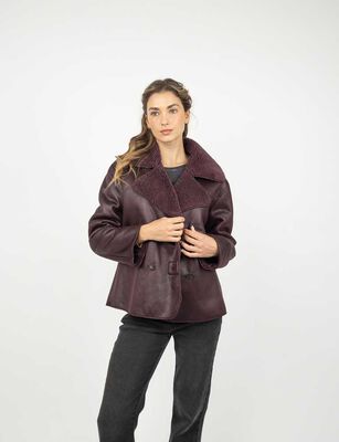 Imagen 1 del producto Chaqueta Mujer Alma Burdeo, Cafe, Negro