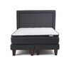 Cama Europea Drimkip Base Dividida S&uacute;per King Hybrido + Respaldo