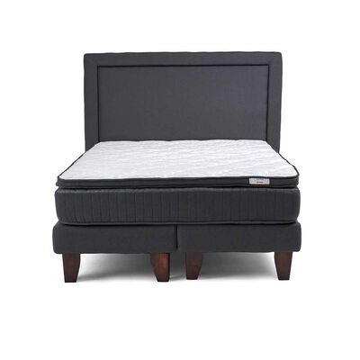 Imagen 2 del producto Cama Europea Drimkip Base Dividida Súper King Hybrido + Respaldo