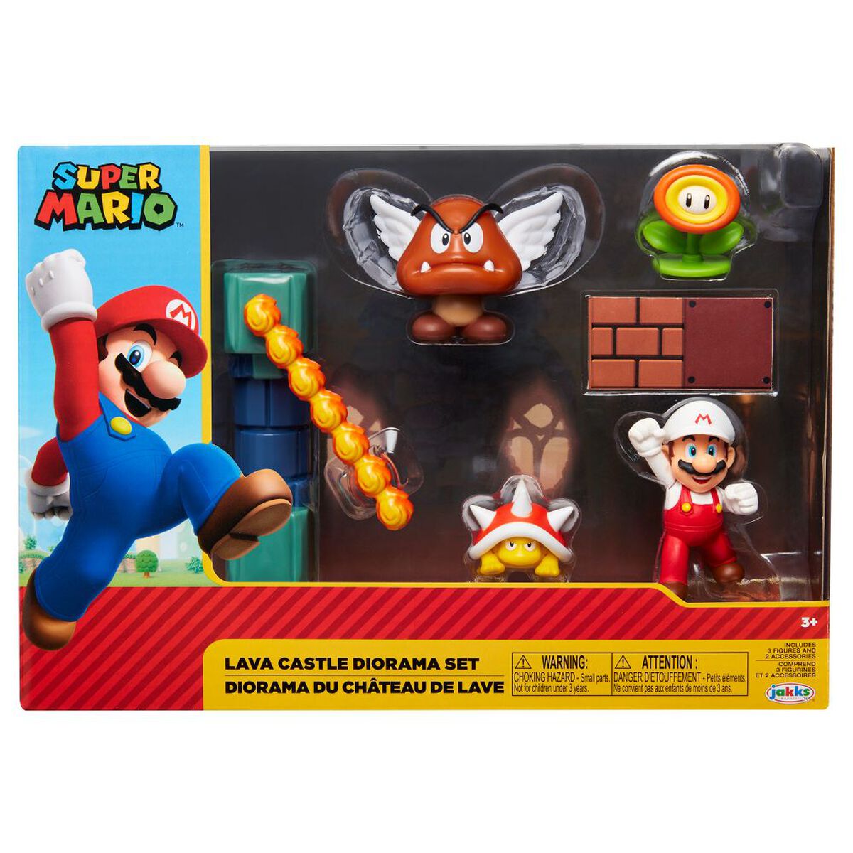Figuras Mario Bross el Castillo de Lava Nintendo