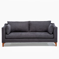 Sofá Barra Design Grecia 3 Cuerpos Gris