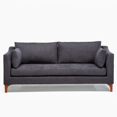 Sofá Barra Design Grecia 3 Cuerpos Gris