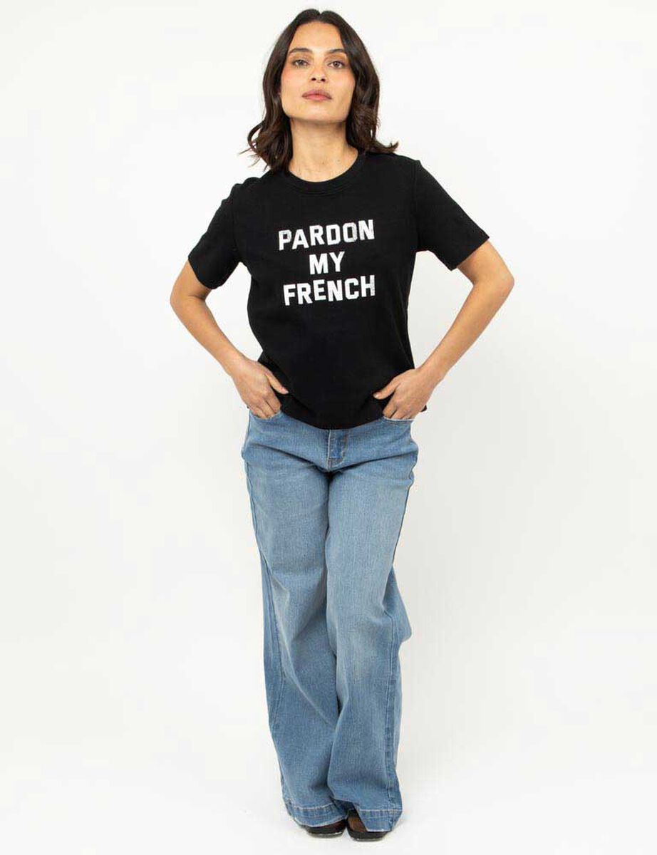 Polera Con Estampado Manga Corta Mujer Zibel