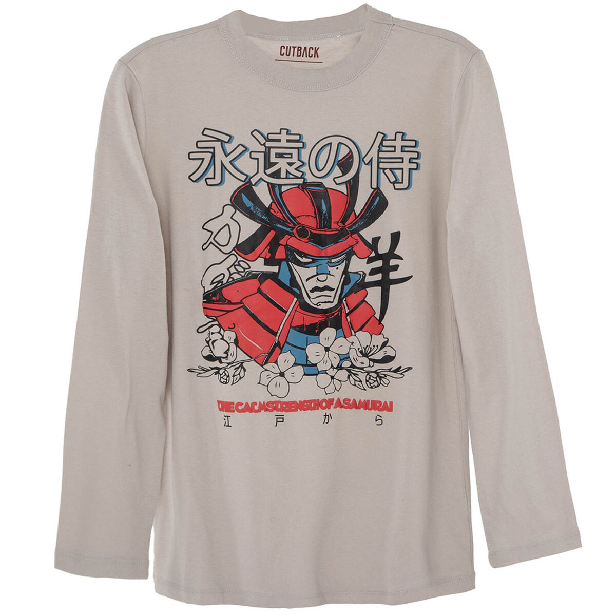 Polera Estampada Manga Larga de Algod&oacute;n Ni&ntilde;o Cutback