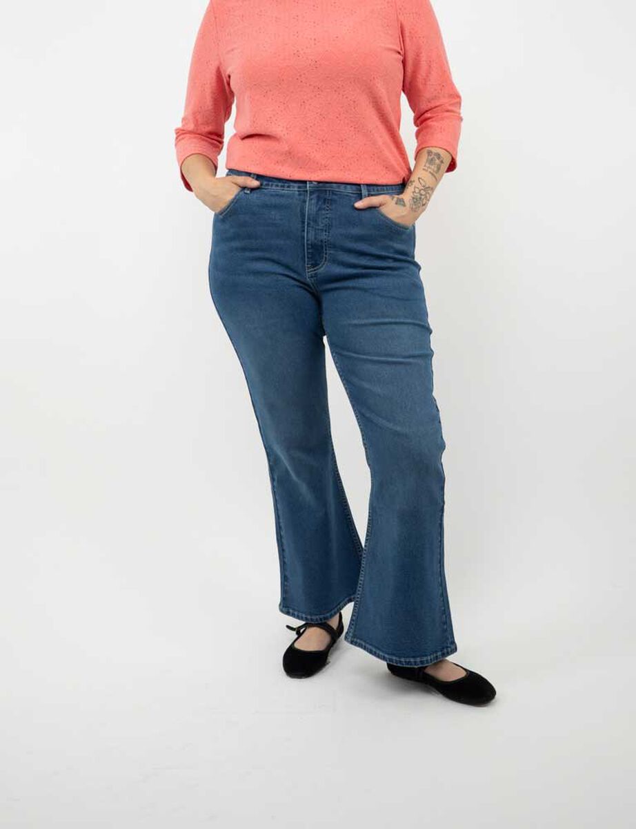 Jeans Flare Mujer Extralindas