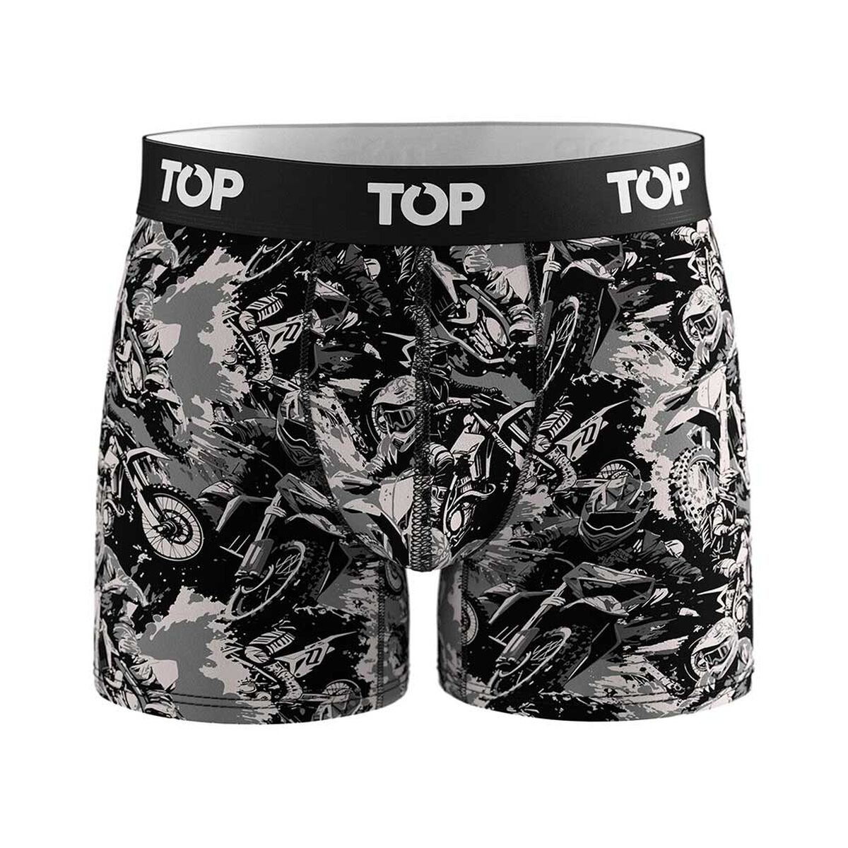 Pack 3 B&oacute;xer Medio Algod&oacute;n Motores Hombre Top