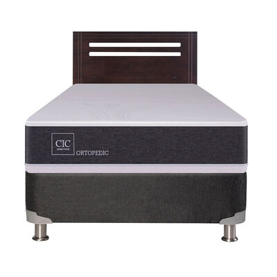 Imagen 1 del producto Box Spring CIC 1 Plaza New Ortopedic + Respaldo New Munich