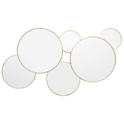 Imagen 1 del producto Espejo Vgo Circulos Dorado 55 x 32 cm