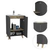 Mueble Lavamanos TuHome Laurent 1 Puerta Plomo