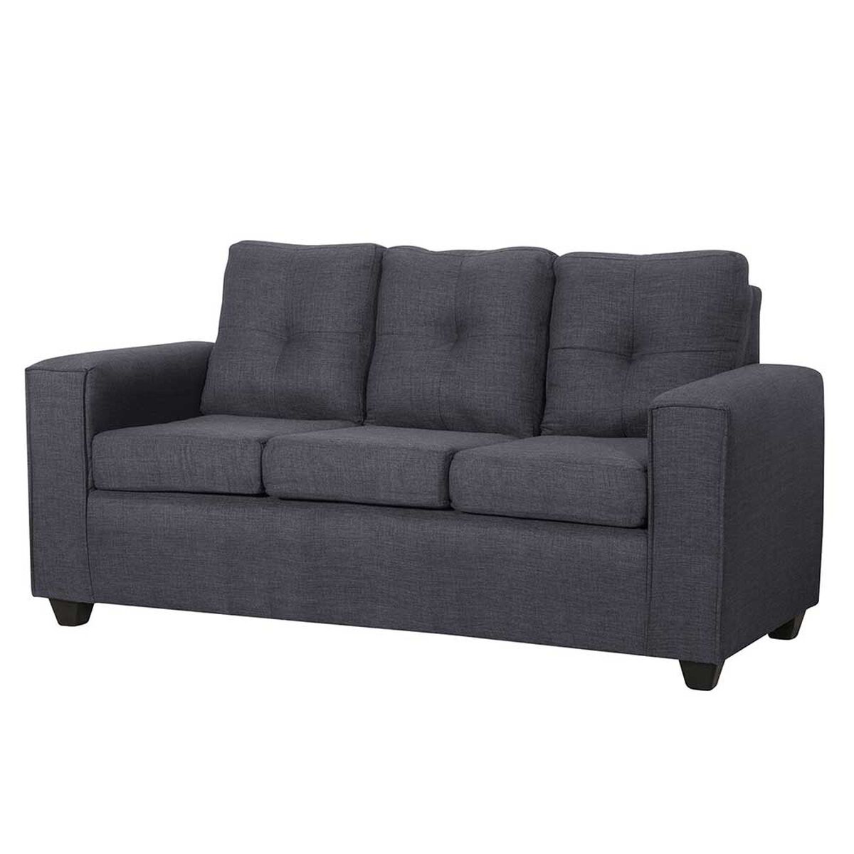 Juego de Living Black Factory Ranger Sofá 3 Cuerpos + Dos Sillones 1 Cuerpo Marengo