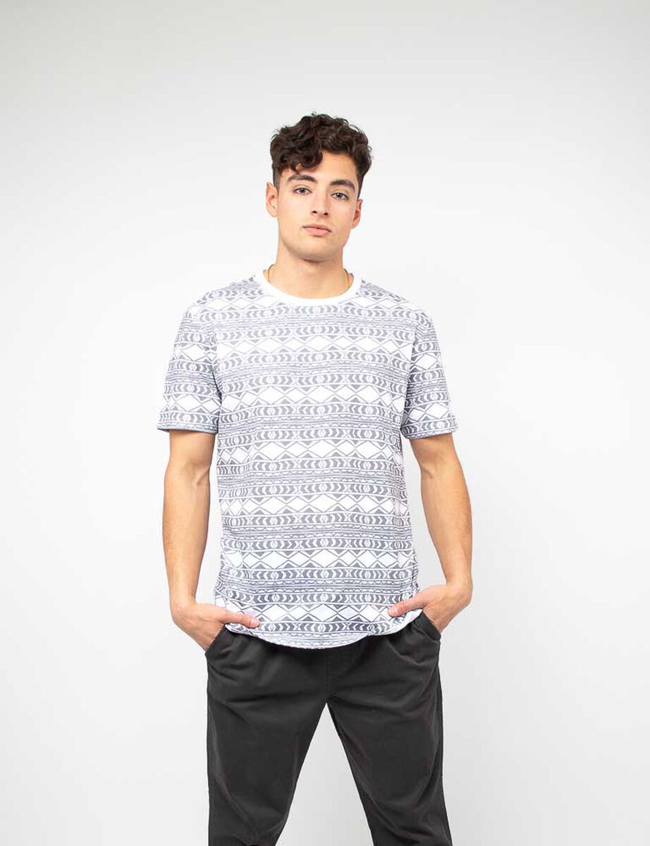 Polera Estampada Manga Corta Hombre Cutback