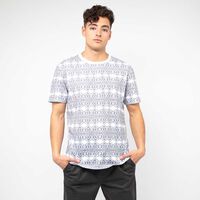 Polera Estampada Manga Corta Hombre Cutback Blanco, Celeste, Negro