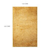 Alfombra Doral Shaggy 180 x 133 cm Amarillo