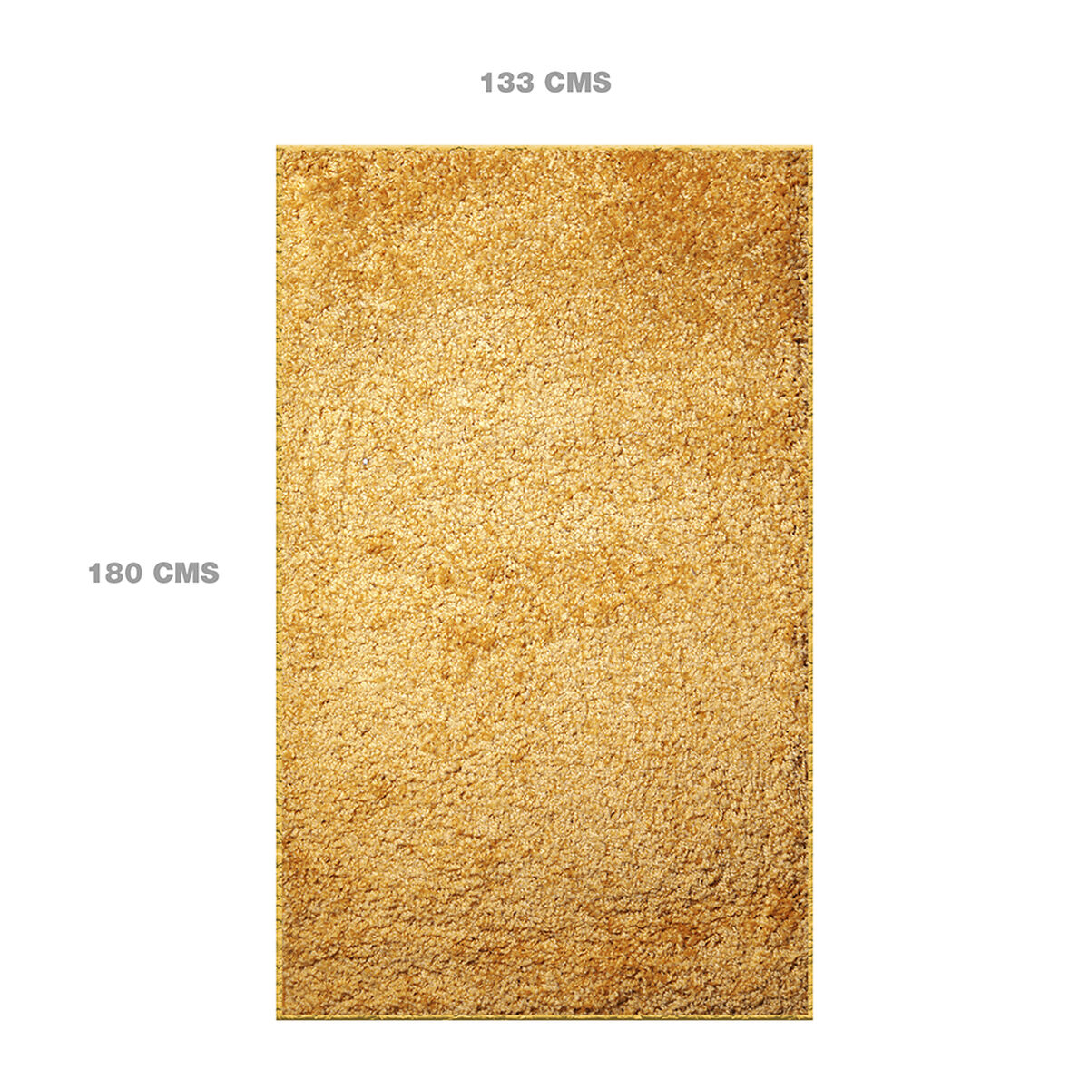 Alfombra Doral Shaggy 180 x 133 cm Amarillo