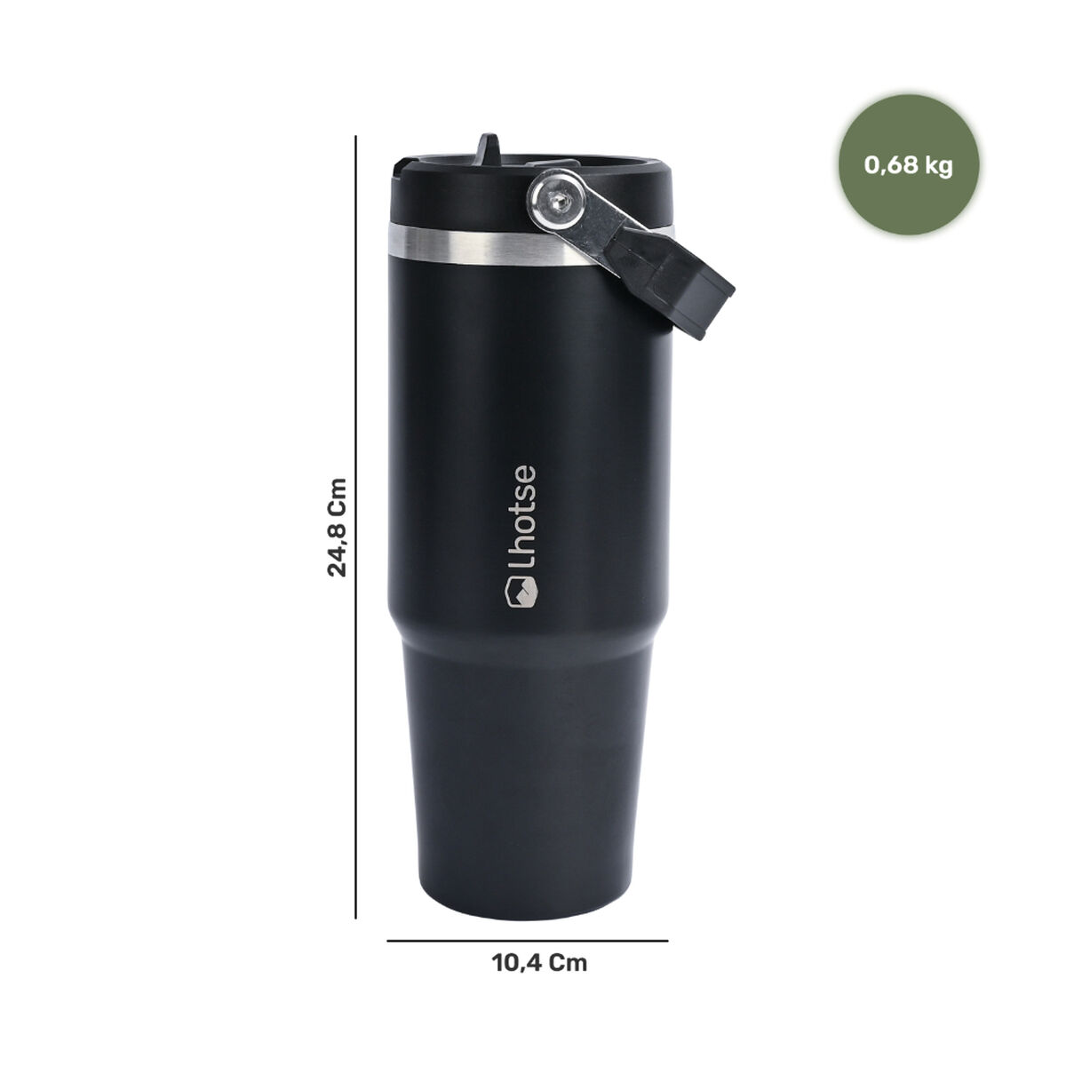 Travel Mug Lhotse Travel Mug Negro 900 ml