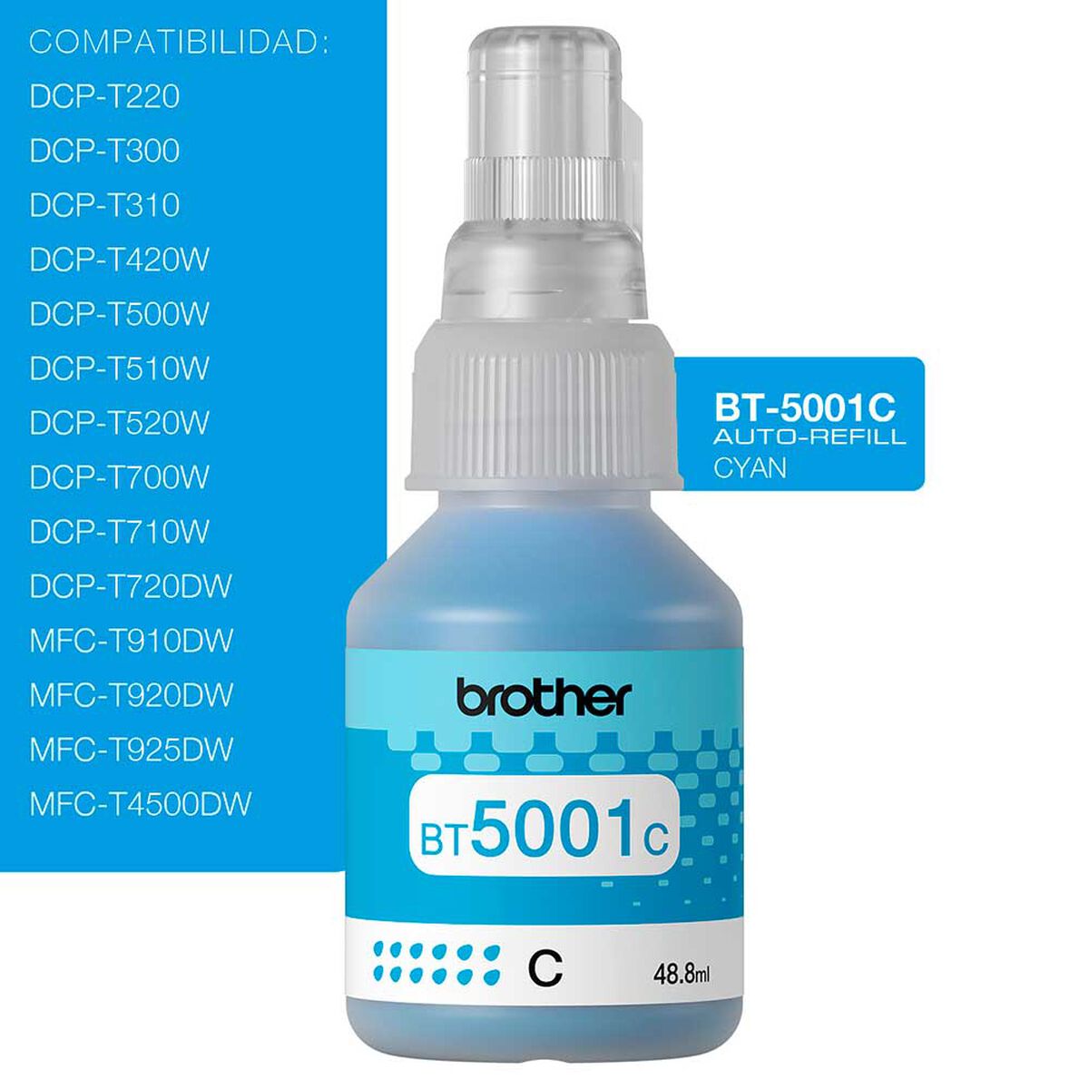 Tinta Brother BT5001 Cyan