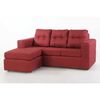 Sofá Modular Kea Rodas 3 Cuerpos Rojo