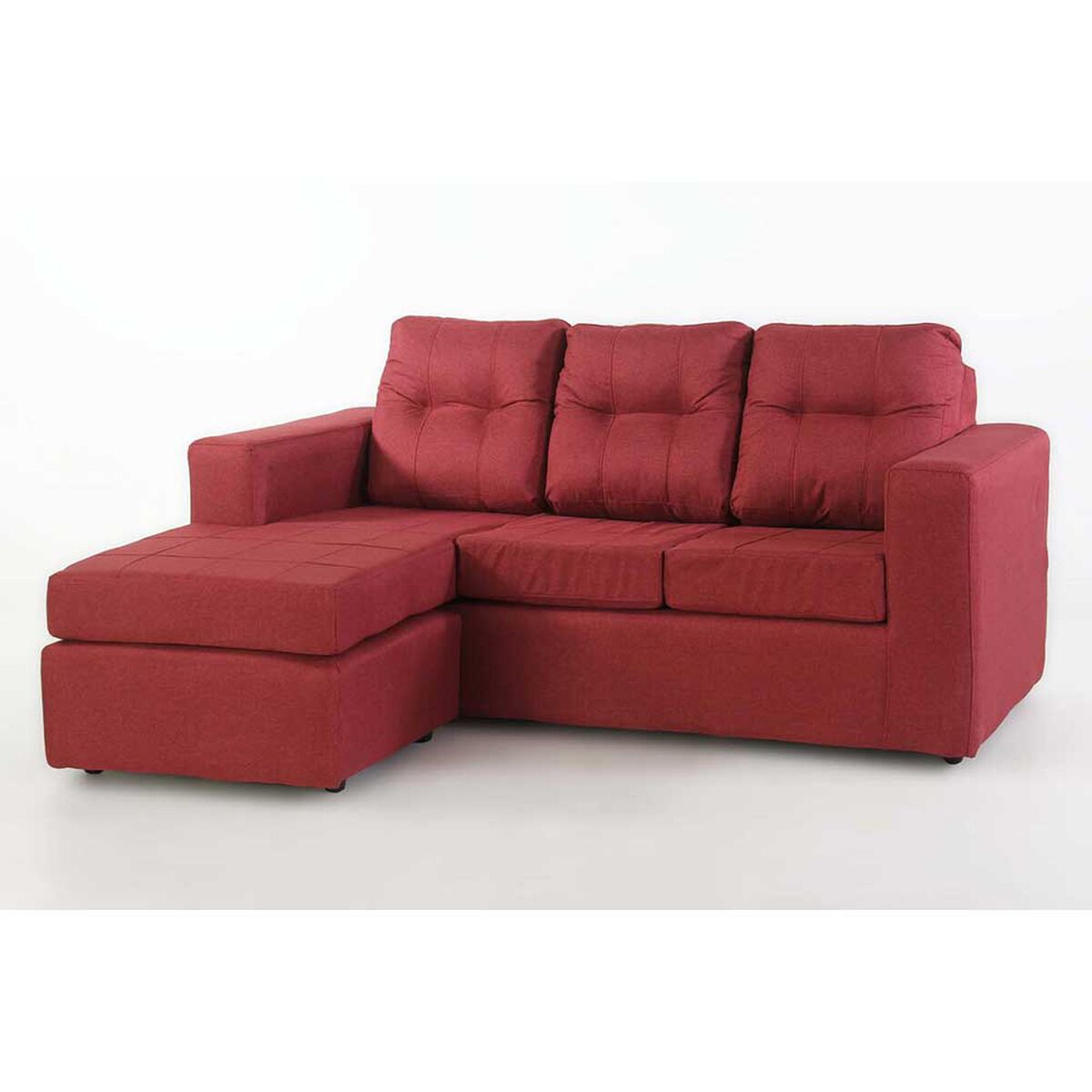 Sofá Modular Kea Rodas 3 Cuerpos Rojo