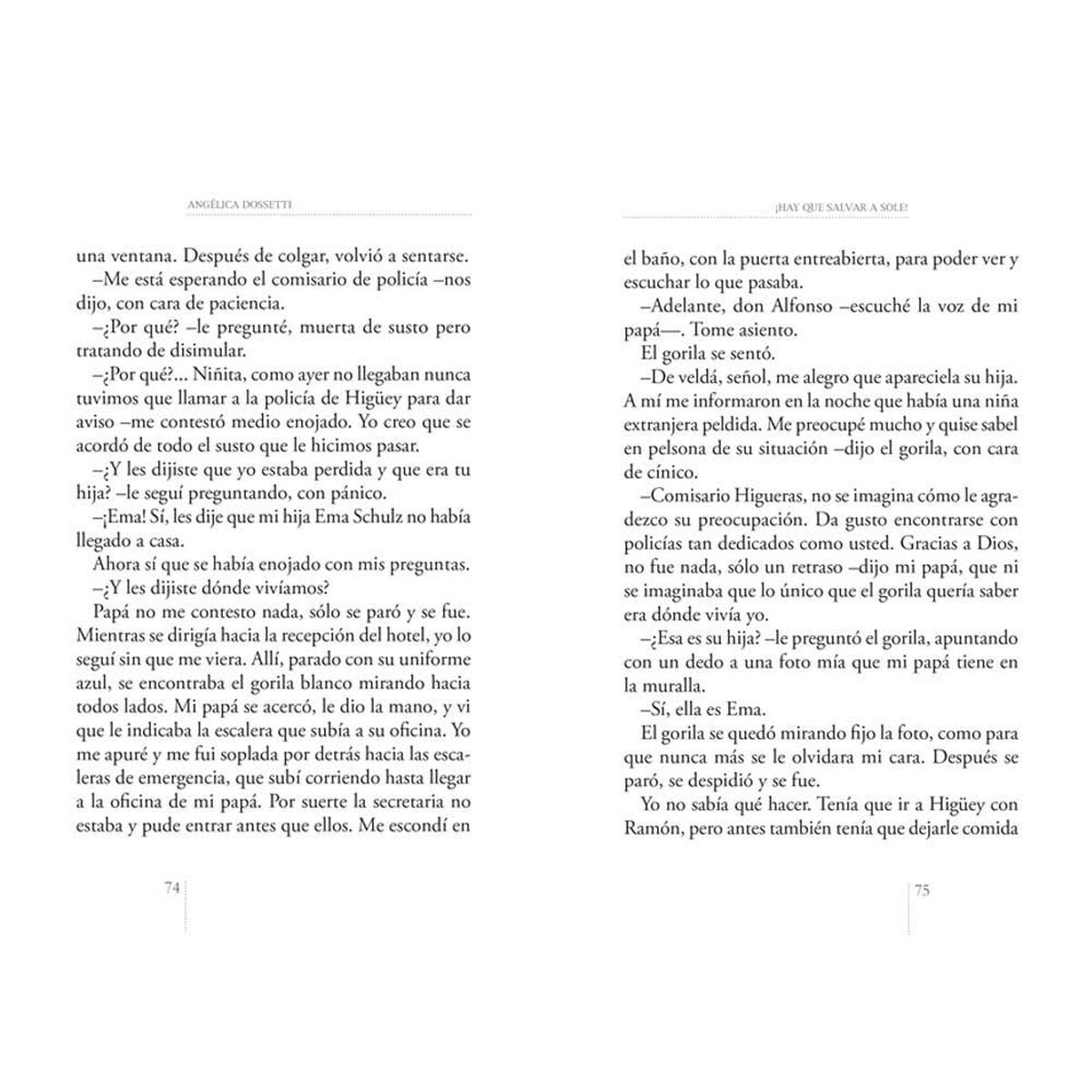 Libro ¡Hay que Salvar a Sole! Angelica Dossetti Zig-Zag