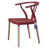 Silla Vincenzi Wishbone Rojo