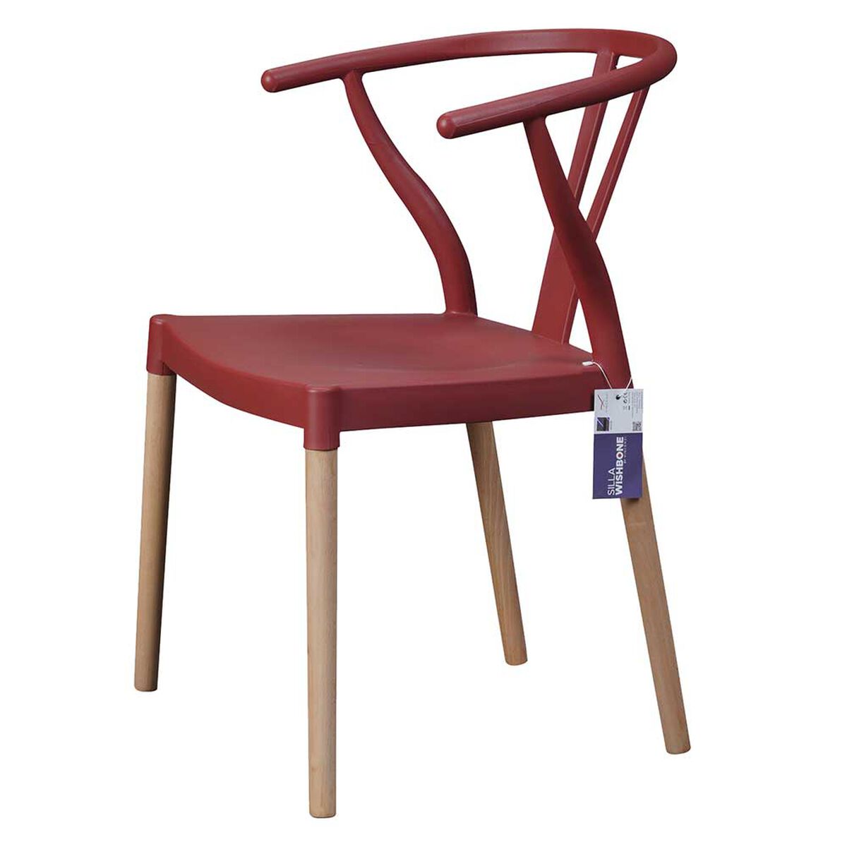 Silla Vincenzi Wishbone Rojo