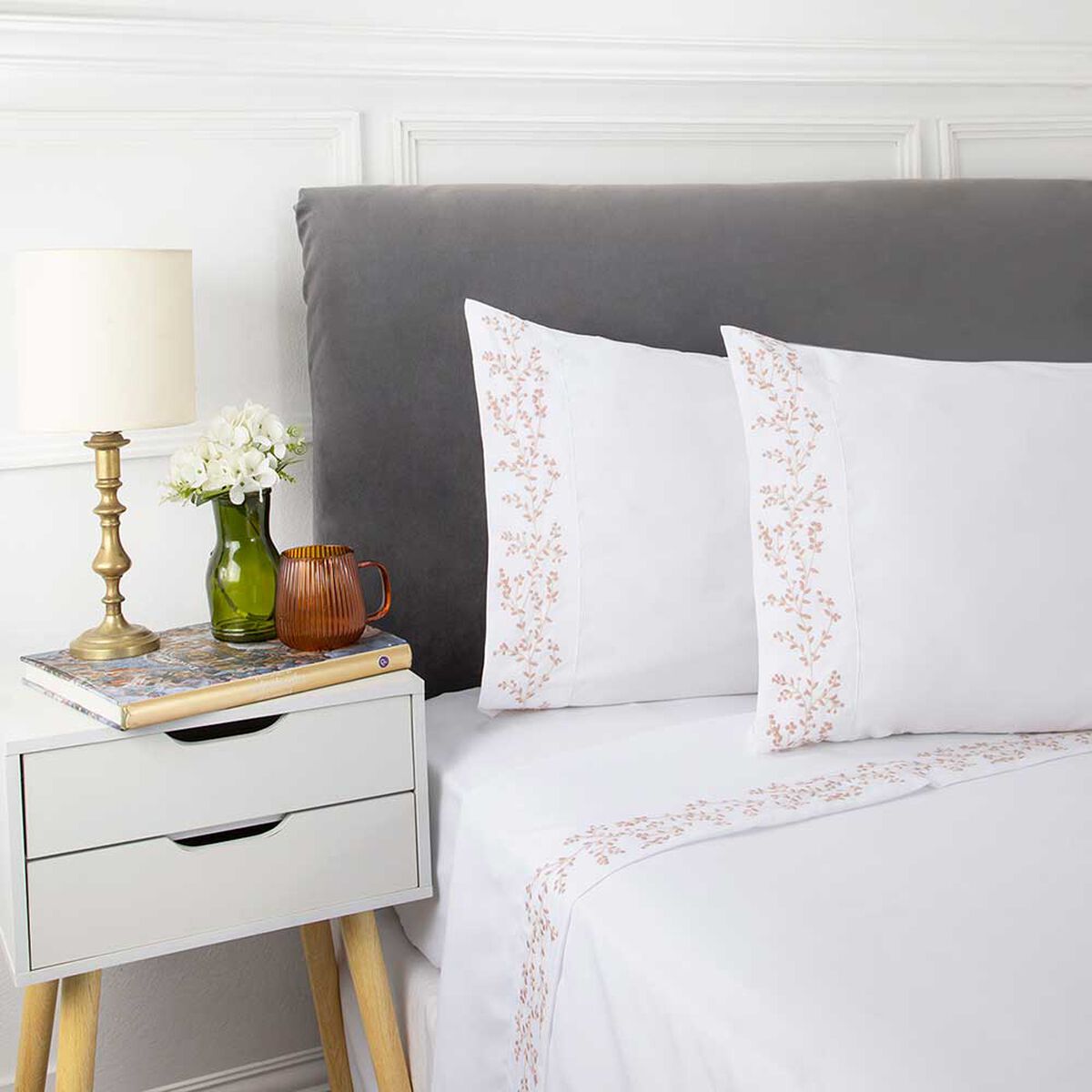 Juego de S&aacute;banas Bordada Dreams King