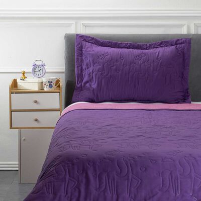 Imagen 1 del producto Cubrecama Bicolor Casanova Kids 1,5 Plazas Unicorn