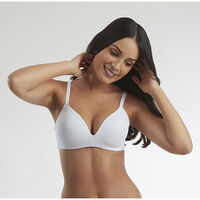 Sostén Mujer Flores BLANCO, NEGRO, BEIGE