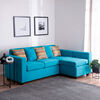 Seccional Muebles MPR Jazm&iacute;n 4 Cuerpos Turquesa
