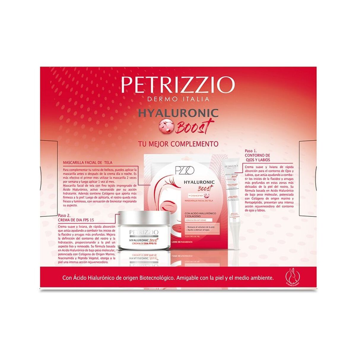 Tripack Hyaluronic Boost  Crema + Contorno + Mascarilla Petrizzio