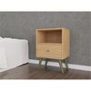 Velador Yardas CB201OAOA Nogal 1 Cajón