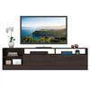 Rack TV Vekkahome Moyan 2 Puertas Café