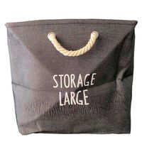 Canasto para Ropa Tela Seagrass Vgo 34 x 42 cm Gris