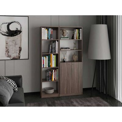 TUHOME Set 2 Estantes Tuhome Home E 2 Puertas Milan
