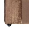 Juego de Living Kea Nize Felpa Sofá 3 Cuerpos + Dos Sillones 1 Cuerpo Café