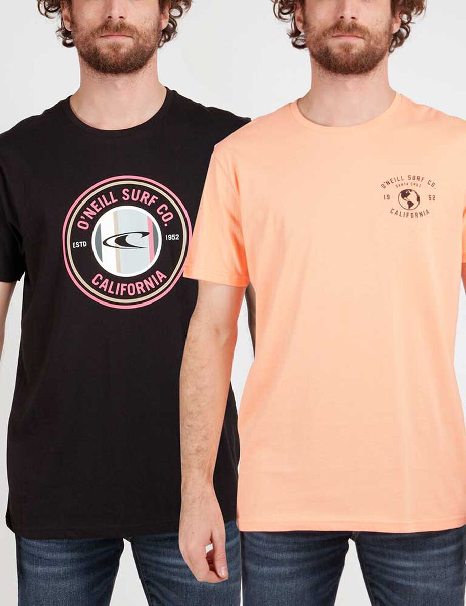 Pack 2 Poleras Manga Corta Hombre O'Neill