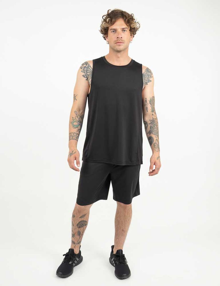 Polera Sin Mangas Hombre Black County