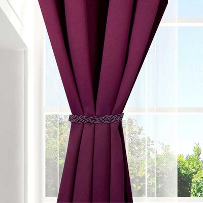 Imagen 2 del producto Set Cortinas Doral Black Out Victoria  220 x 140 cm Lila