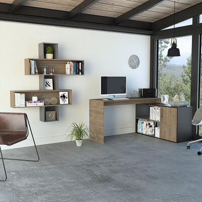 Imagen 1 del producto Combo Escritorio + Repisa Wall 2B Tuhome Bilbao 8