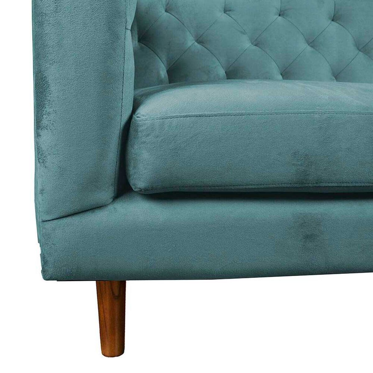 Sof&aacute; Tela Velvet Latam Home Brescia 2 Cuerpos