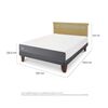 Cama Europea CIC 2 Plazas Smart + Respaldo Dublin Mostaza