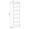 Closet Vekkahome Queen 2 Puertas Blanco