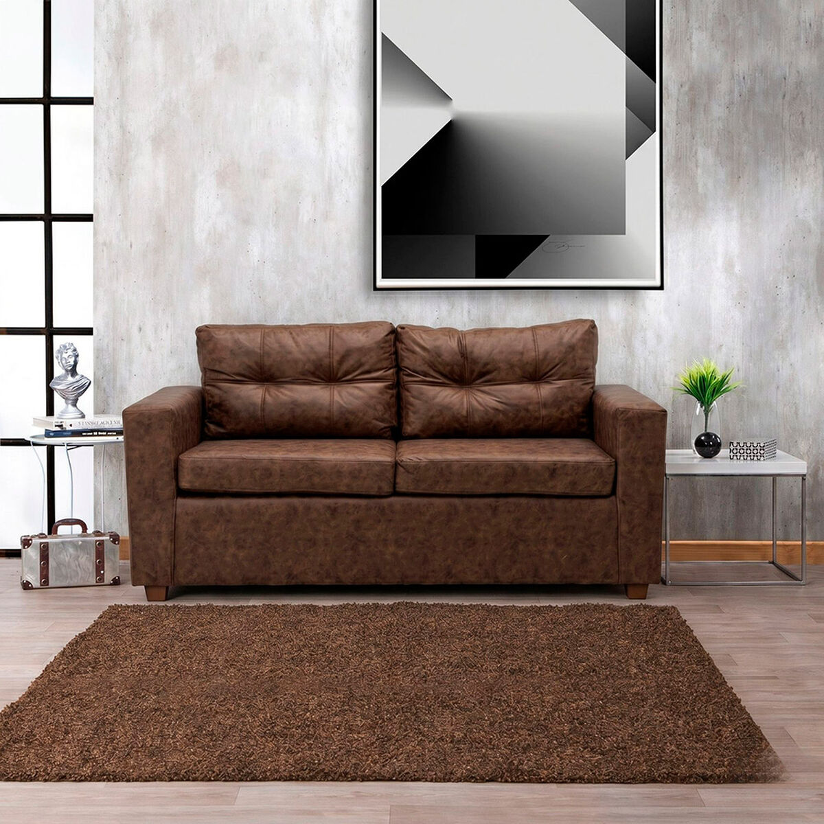 Sof&aacute; Muebles MPR Maverick 2 Cuerpos Caf&eacute;