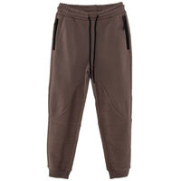 Pantalón Buzo de Algodón Niño Chess Taupe